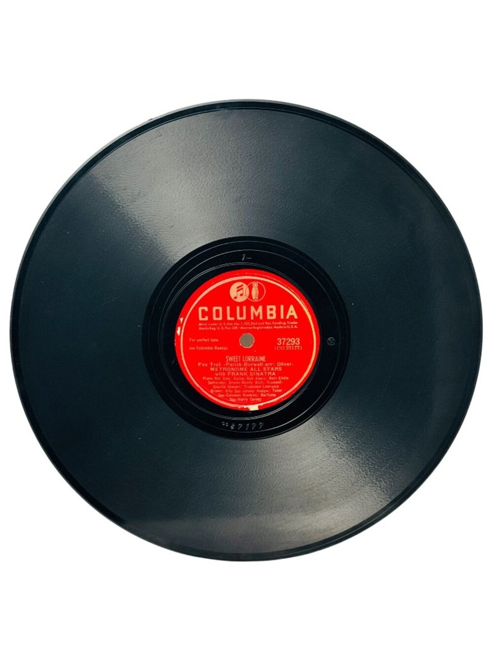 Metronome All-Stars Sweet Lorraine 10 Inch Shellac 78 RPM Columbia 37293